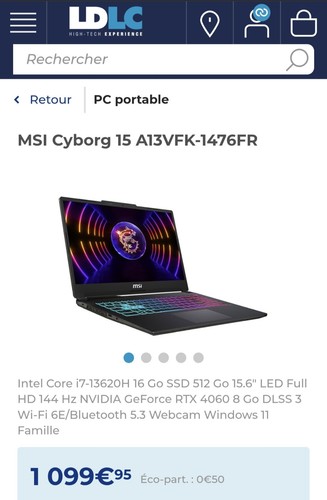 Portable gamer msi - pc, cyborg